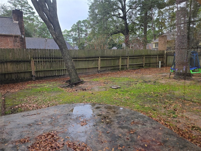 view of yard with a patio