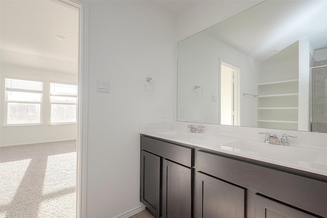 bathroom featuring vanity