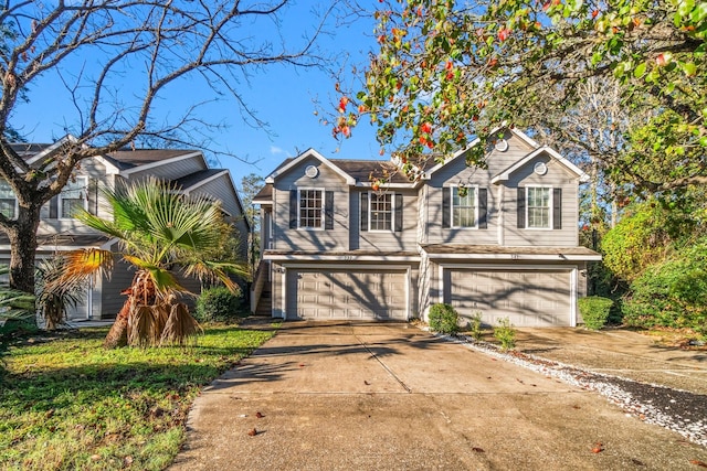 front of property featuring a garage