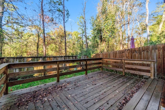 view of wooden terrace