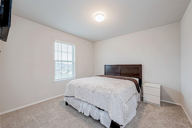 bedroom with carpet