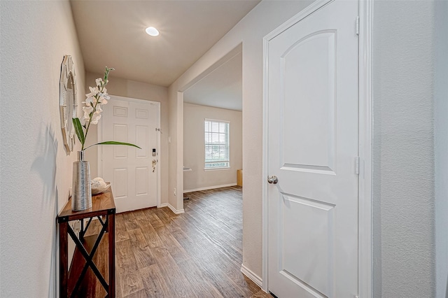 interior space featuring hardwood / wood-style floors