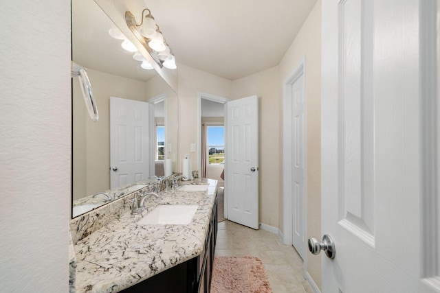 bathroom featuring vanity