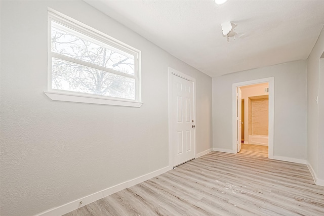 interior space with light wood-type flooring