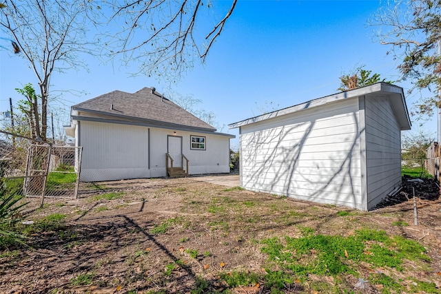 view of back of property