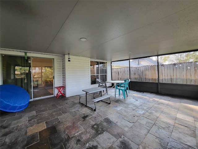 view of sunroom / solarium