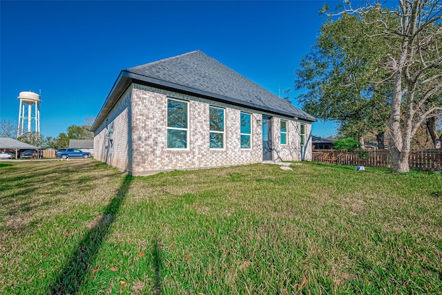 exterior space with a lawn