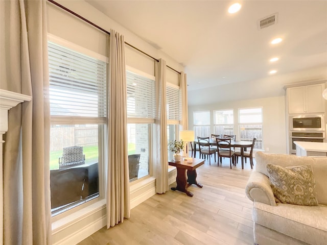 interior space featuring light hardwood / wood-style flooring