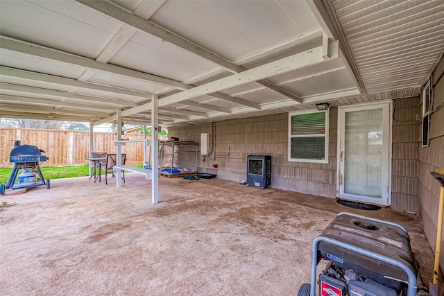 view of patio featuring grilling area