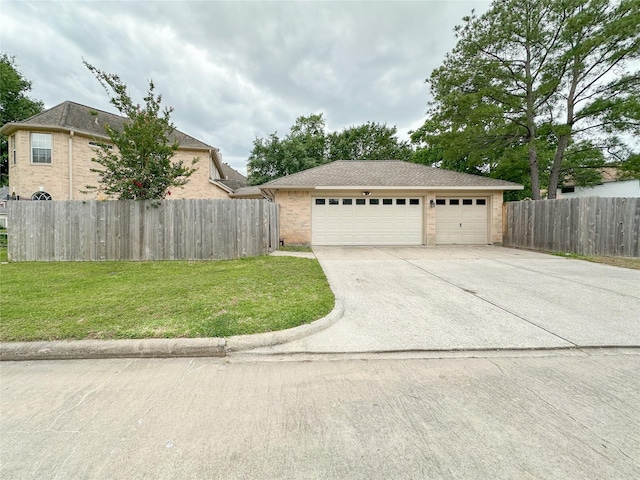 exterior space with a yard