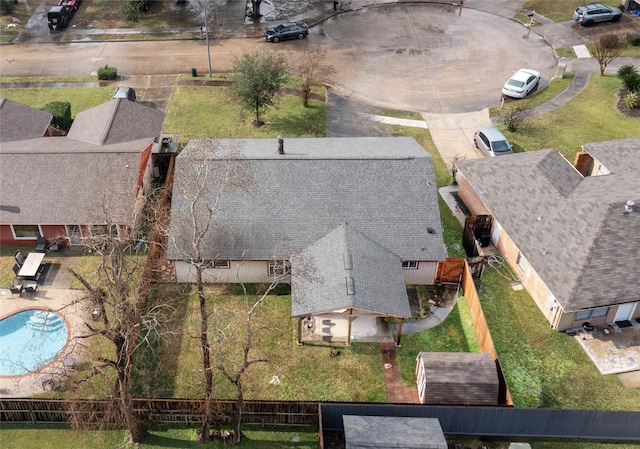 birds eye view of property