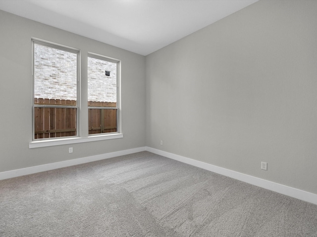 view of carpeted empty room