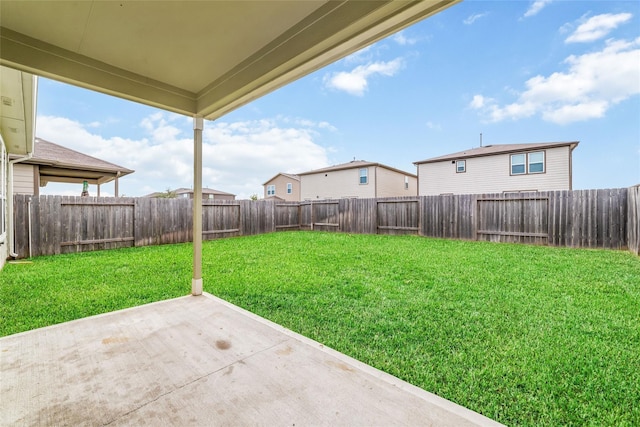 view of yard featuring a patio area