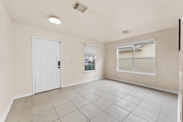 view of tiled foyer