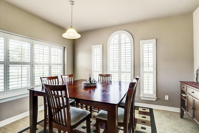 view of dining space