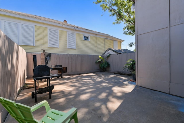 view of patio / terrace featuring a fenced backyard