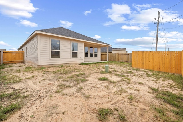 view of rear view of property