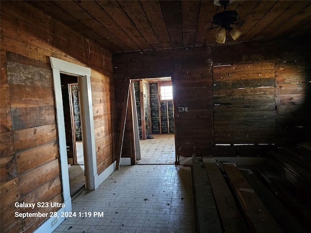 517 Sampson St, Houston, TX 77003 - misc room featuring wooden walls and wooden ceiling