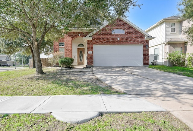 front facade featuring a garage