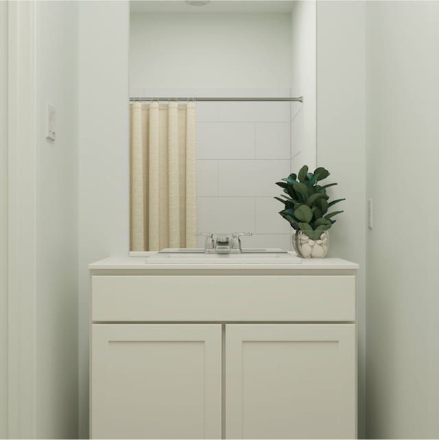 bathroom with vanity