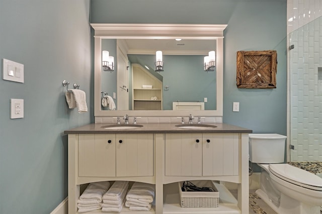 26210 Bluejack National Blvd Unit 14, Montgomery, TX 77316 - bathroom with vanity, toilet, and a shower
