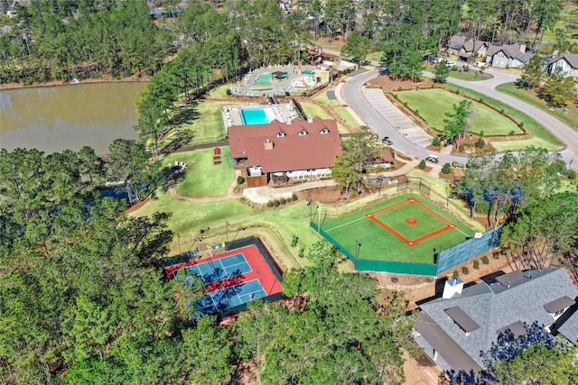 26210 Bluejack National Blvd Unit 14, Montgomery, TX 77316 - drone / aerial view featuring a water view