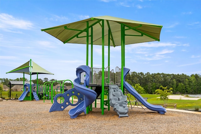 view of jungle gym