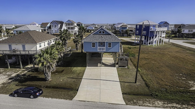 bird's eye view featuring a residential view