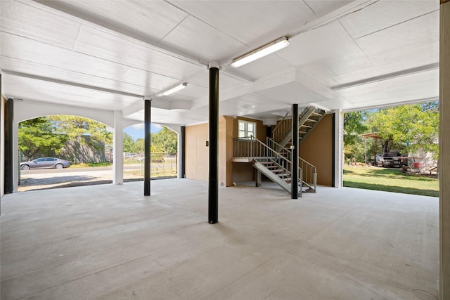 basement featuring a wealth of natural light