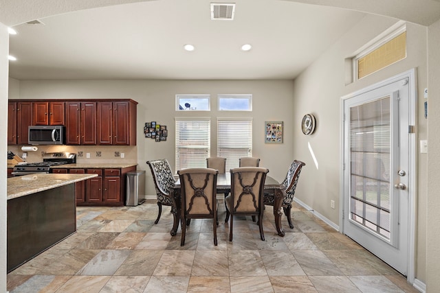 view of dining area