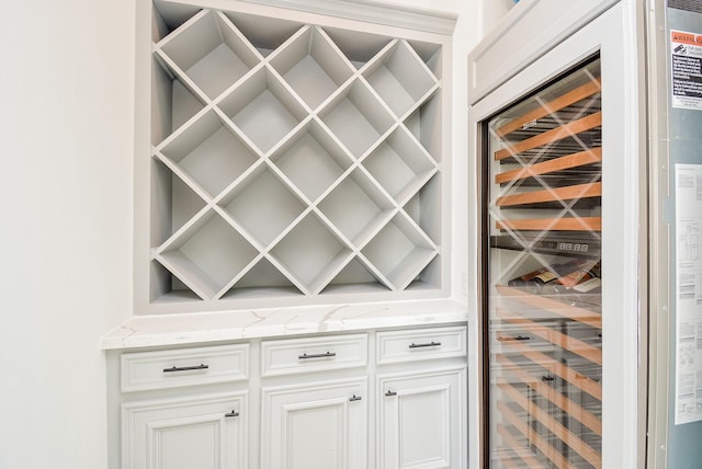 wine cellar with beverage cooler