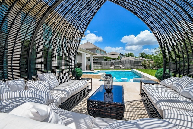 view of pool with a patio area