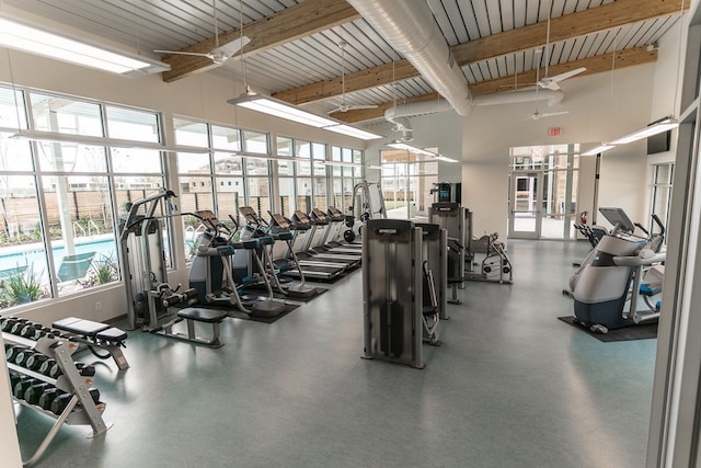 view of exercise room