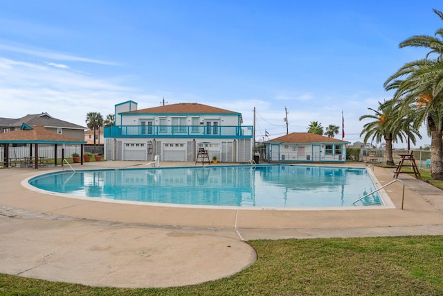 view of pool with a patio area