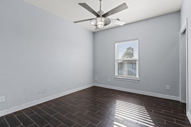 spare room featuring ceiling fan