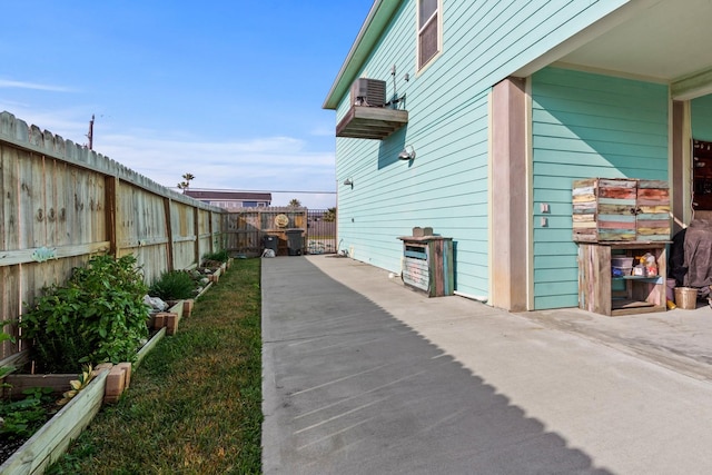 view of home's exterior with a patio