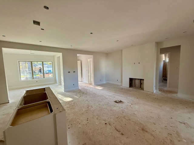 view of unfurnished living room