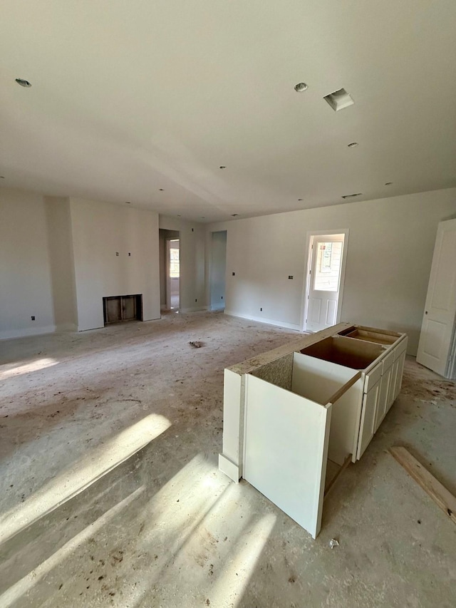 view of unfurnished living room