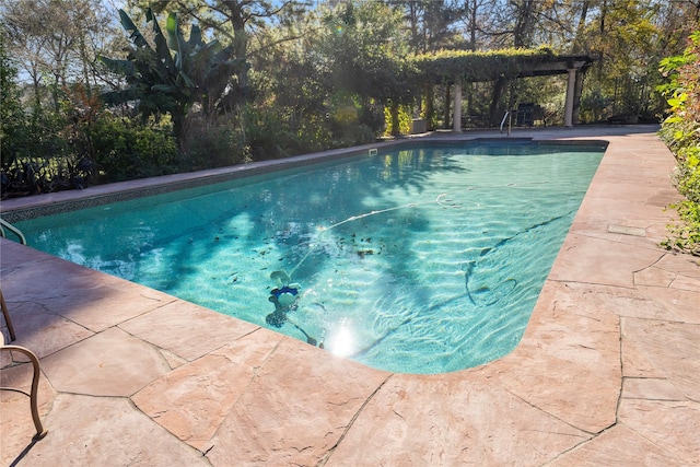 view of pool featuring a pergola