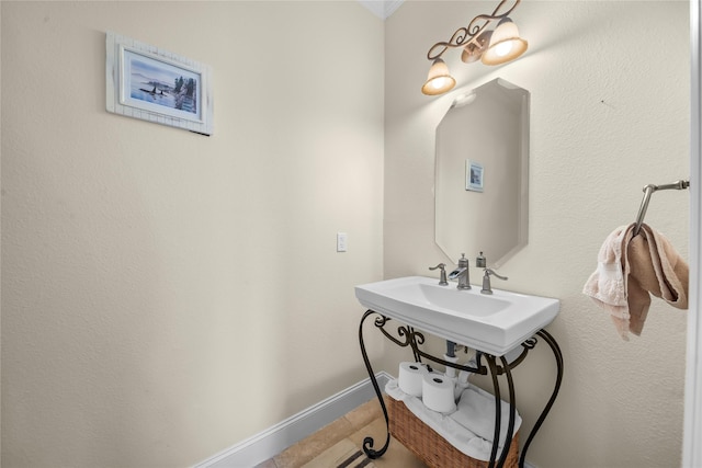 bathroom featuring tile patterned flooring