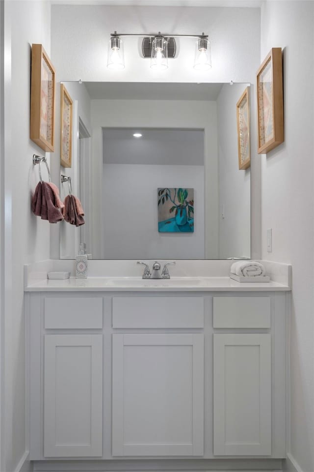 bathroom featuring vanity