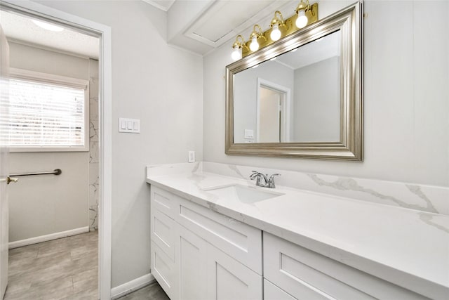 bathroom featuring vanity