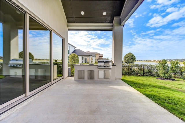 view of patio / terrace featuring area for grilling