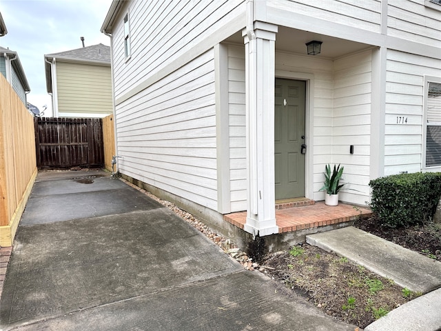 view of entrance to property