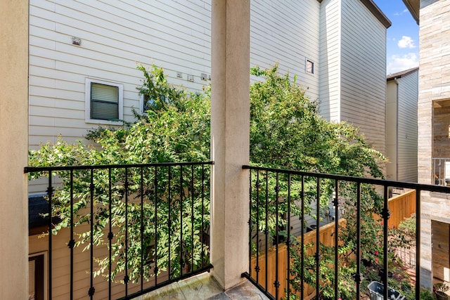 view of balcony