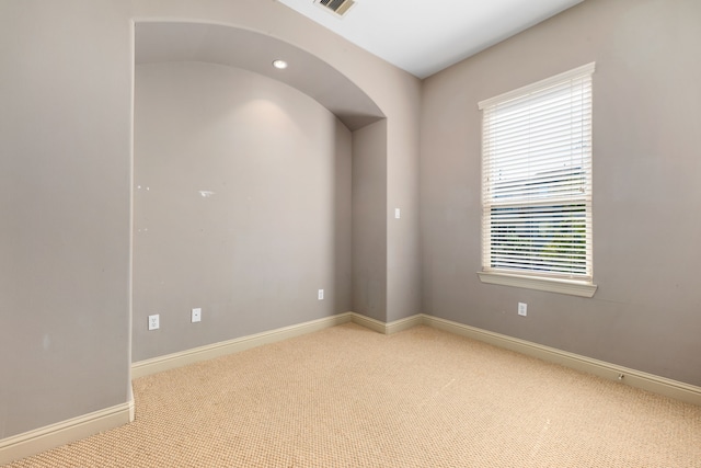 view of carpeted empty room