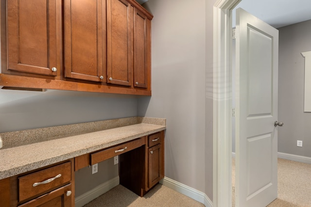 bathroom with tile patterned floors