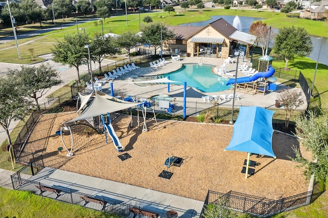 view of pool