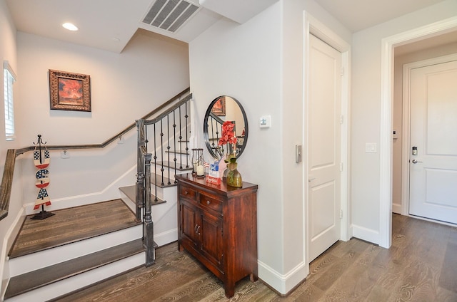 interior space featuring hardwood / wood-style flooring