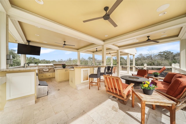 sunroom featuring plenty of natural light